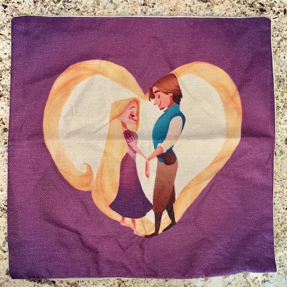 2 Cute Princess Print Home Decorative Cushion Cover Cotton Linen Car Sofa Throw - Picture 4 of 11